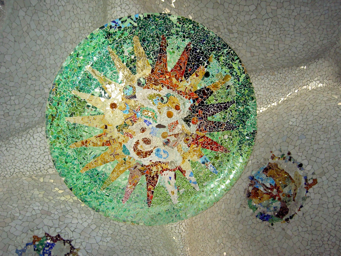 Guell Park Barcelona Mosaik