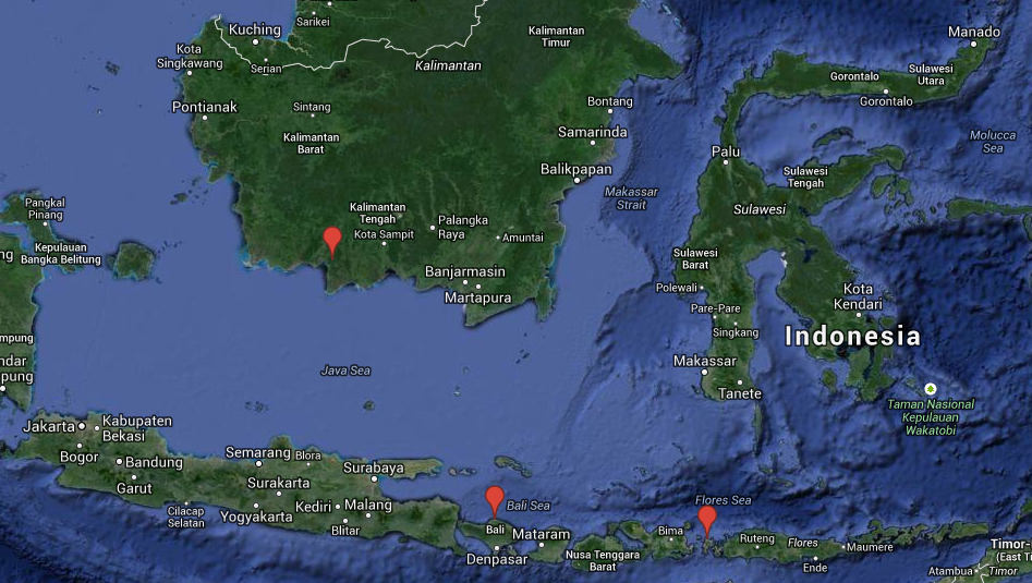 Karte Weltreise Indonesien