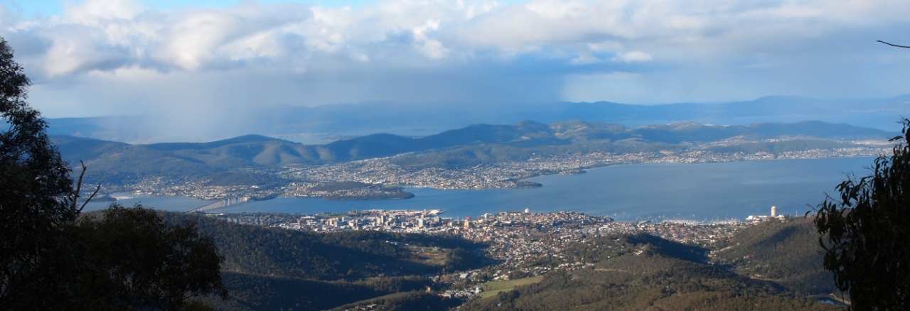 Panorama Hobart Weltreise